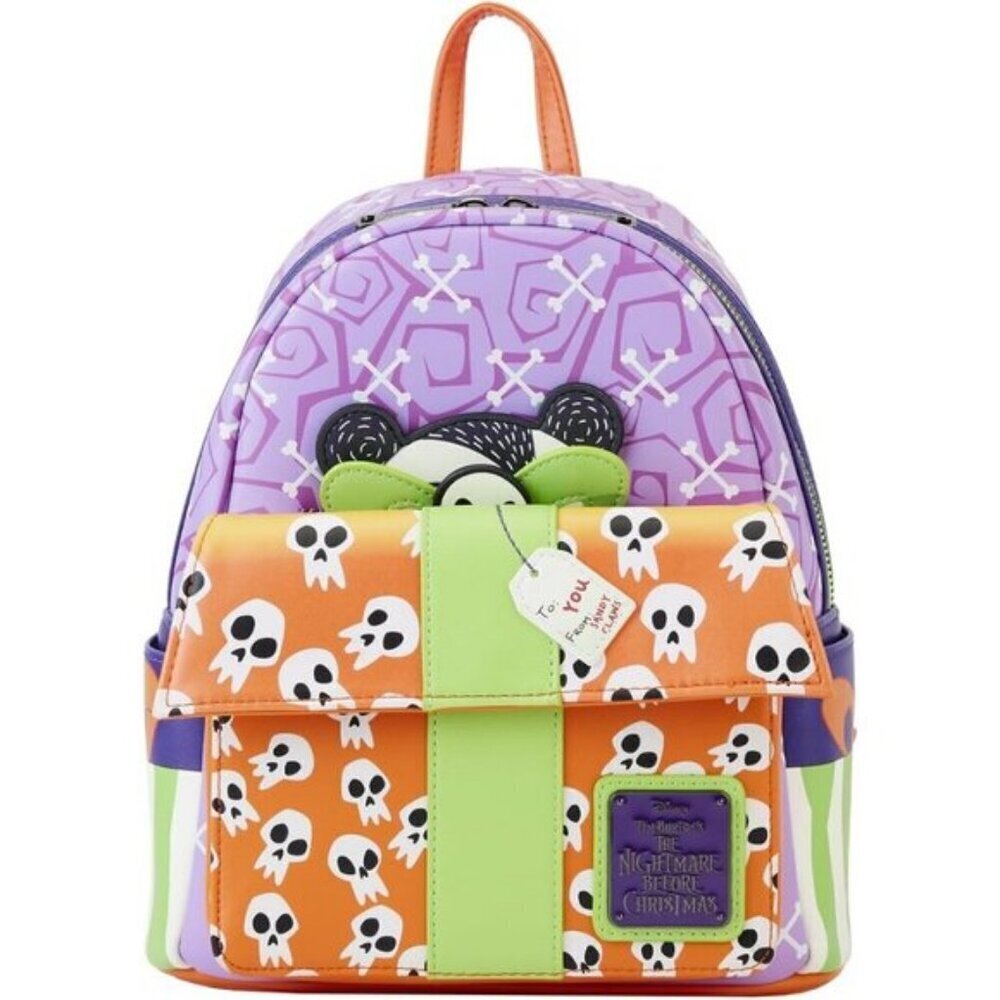 ⚡Loungefly Disney Nightmare Before Christmas Scary Teddy Present Mini Backpack